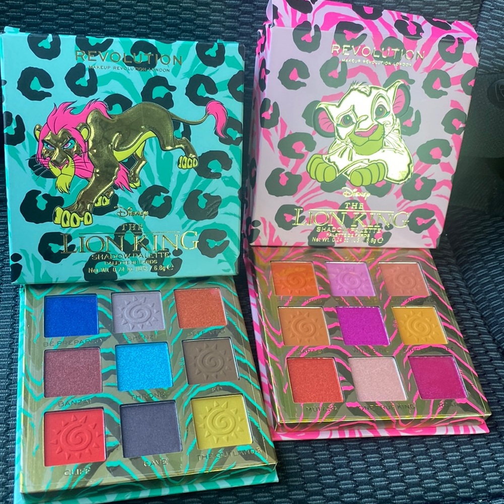 Brand new Revolution DISNEY Lion King eyeshadow palettes